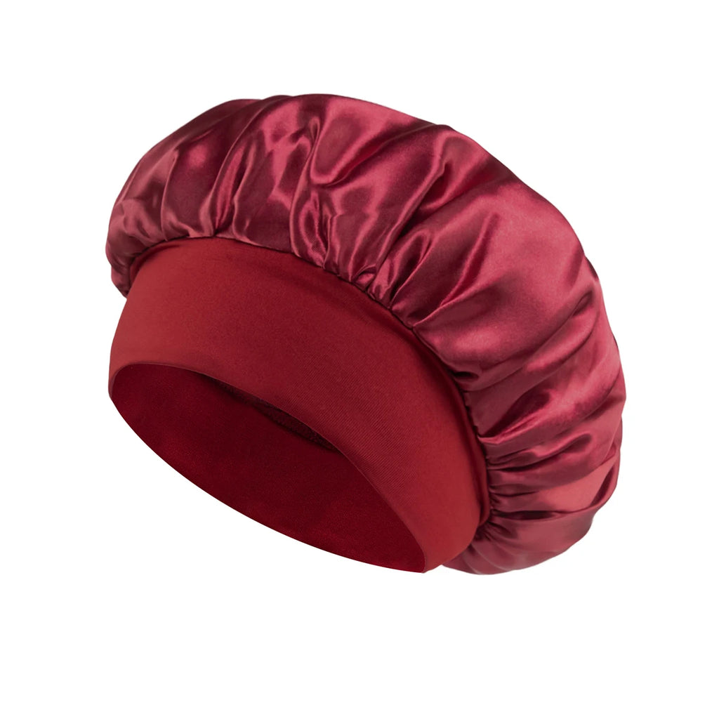 Satin Bonnet Hair Bonnet for Sleeping,Silk Bonnets for Black Women with Elastic Soft Band for Hair Care