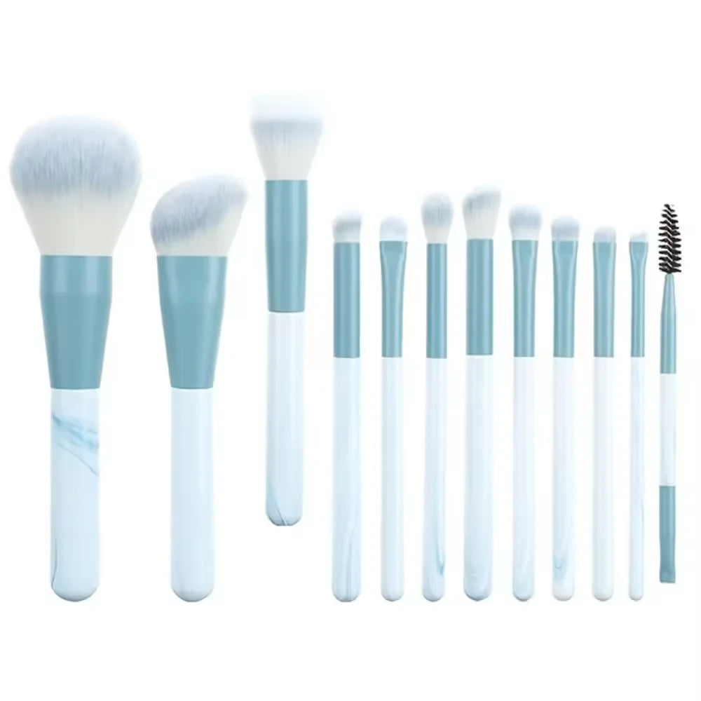 13 PCS Makeup Brushes Set Eye Shadow Foundation Women Cosmetic Brush Eyeshadow Blush Beauty Soft Make up Tools Bag